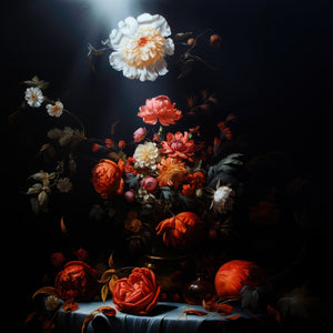 Luminous Bloom: A Still Life Symphony